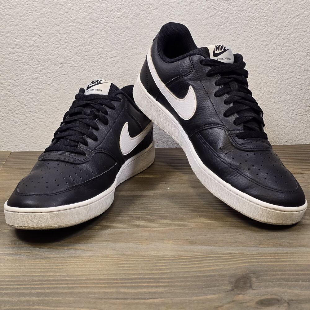 Nike - Mens Court Vision Low CD5463-001 Black Casual Shoes Sneakers US Size 11.5